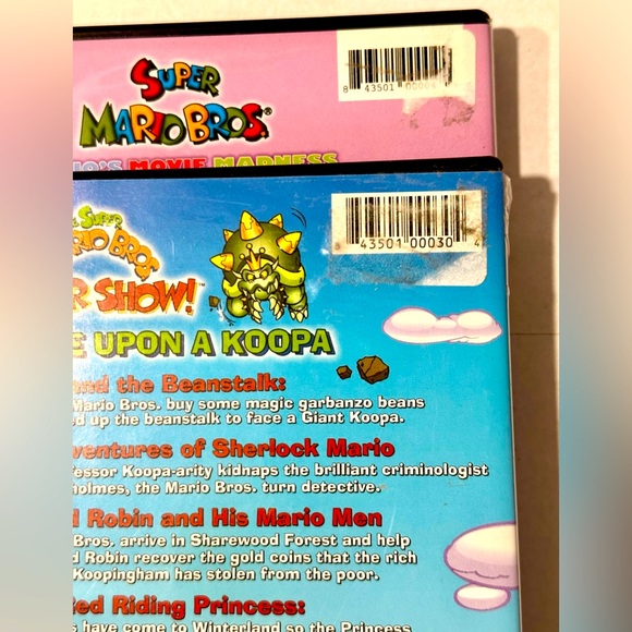 Lot of 2 DVDs Nintendo Super Mario Bros Mario's Movie Madness & Super Show Kids - Picture 6 of 6